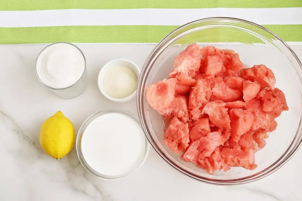Ingredients for Watermelon Sherbet