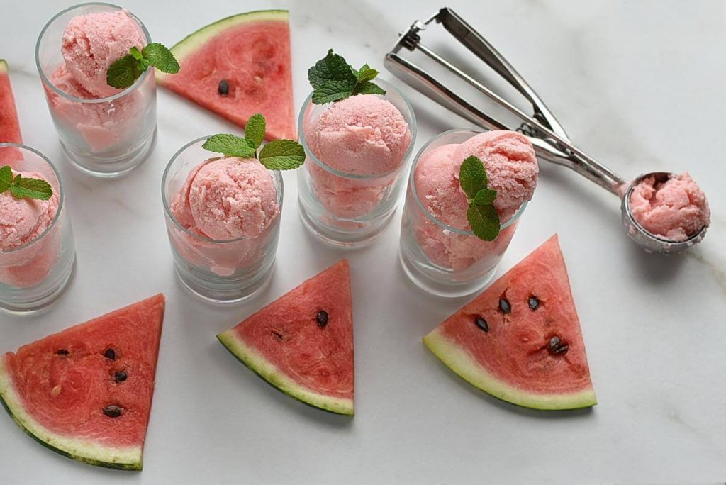 How to serve Watermelon Sherbet