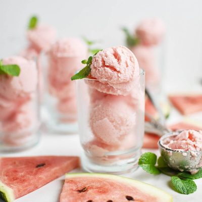 Watermelon Sherbet Recipes–Homemade Watermelon Sherbet–Easy Watermelon Sherbet