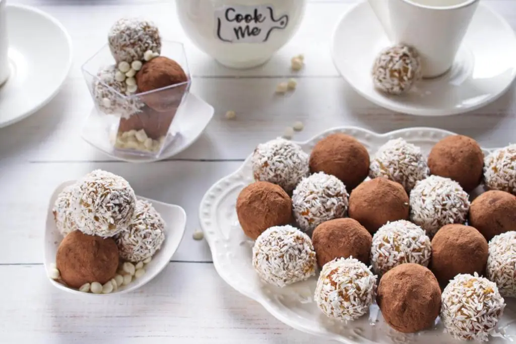 White Chocolate and Dried Fruit Truffles