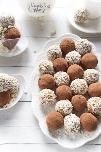 White Chocolate and Dried Fruit Truffles