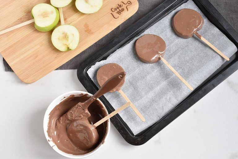 Step 6 - Apple Spider Web Pops