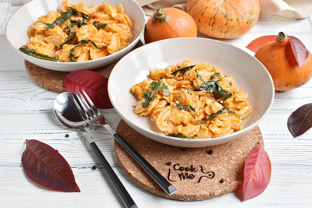 Autumn Vegan Pumpkin Pasta