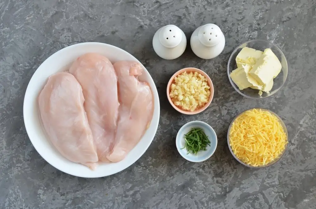 Ingredients for Baked Garlic Butter Chicken