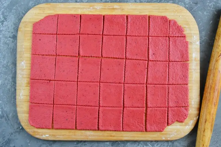Step 8 - Beet and Cheddar Crackers