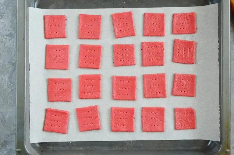 Step 10 - Beet and Cheddar Crackers