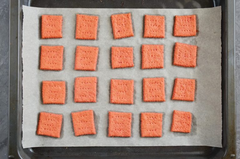 Step 10 - Beet and Cheddar Crackers