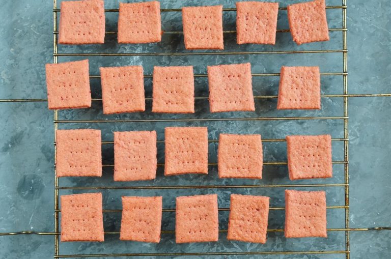 Step 11 - Beet and Cheddar Crackers