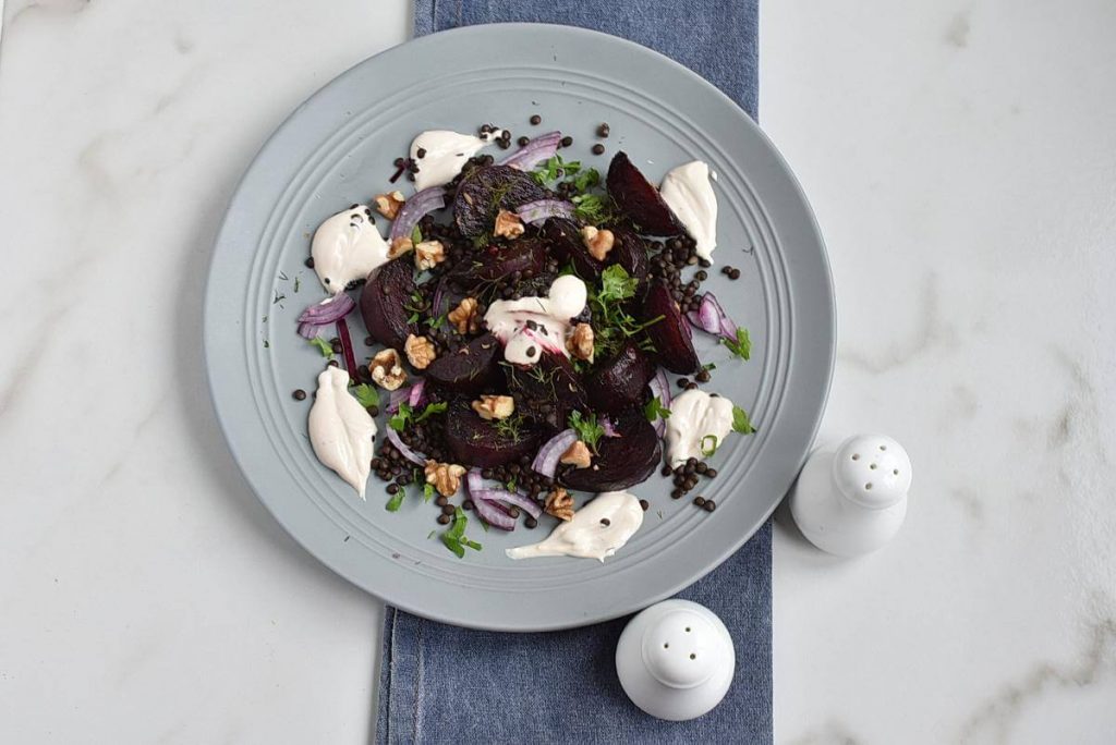 How to serve Healthy Charred Beetroot and Lentil Salad