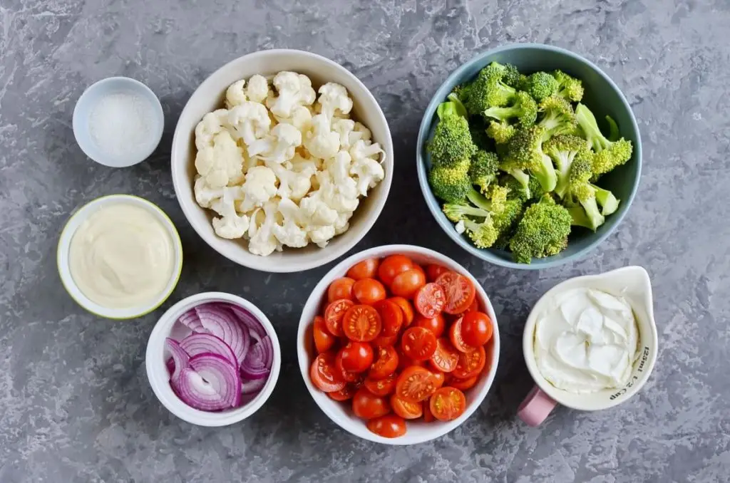 Ingredients for Christmas Salad
