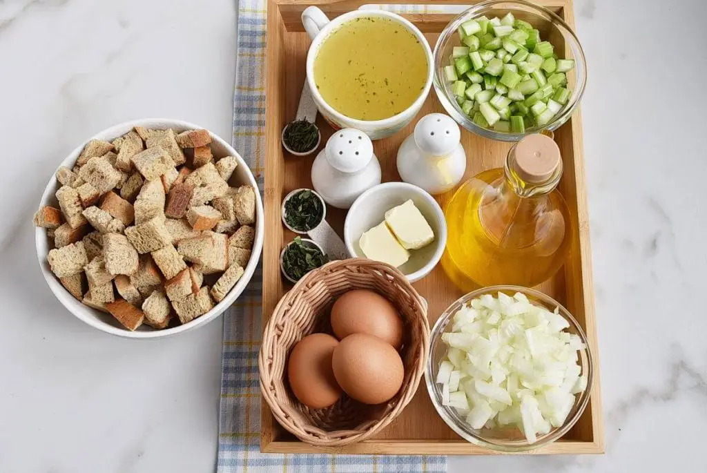 Ingredients for Classic Gluten-Free Stuffing