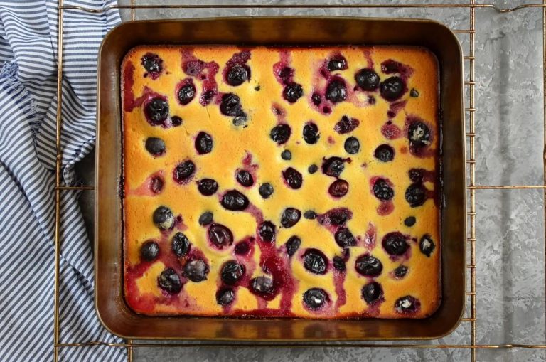 Step 10 - Concord Grape Cornmeal Cake