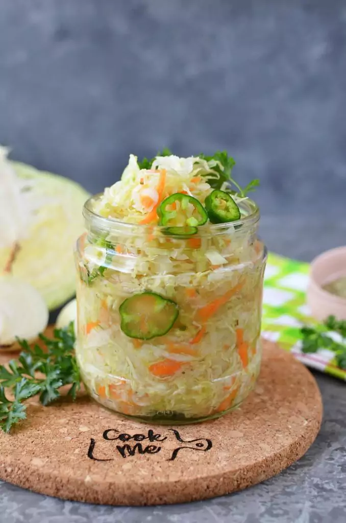 Curtido (Salvadoran Style Pickled Cabbage)