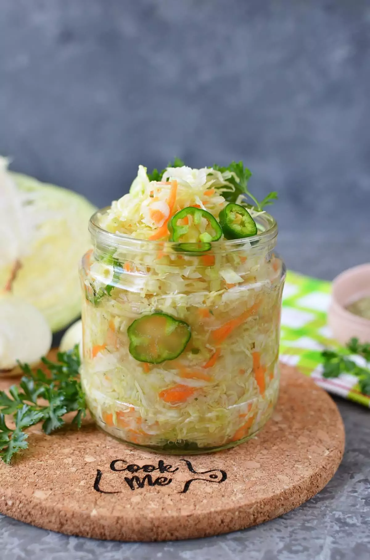 Curtido (Salvadoran Style Pickled Cabbage)