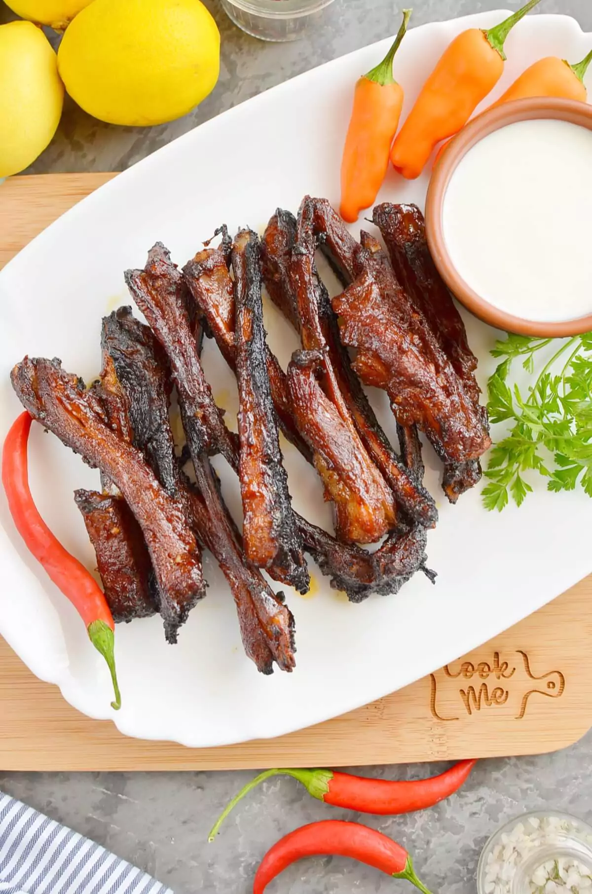 Easy Sticky Lamb Ribs