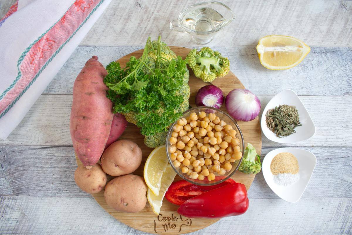Easy Vegan Sheet Pan Dinner Recipe - Cook.me Recipes