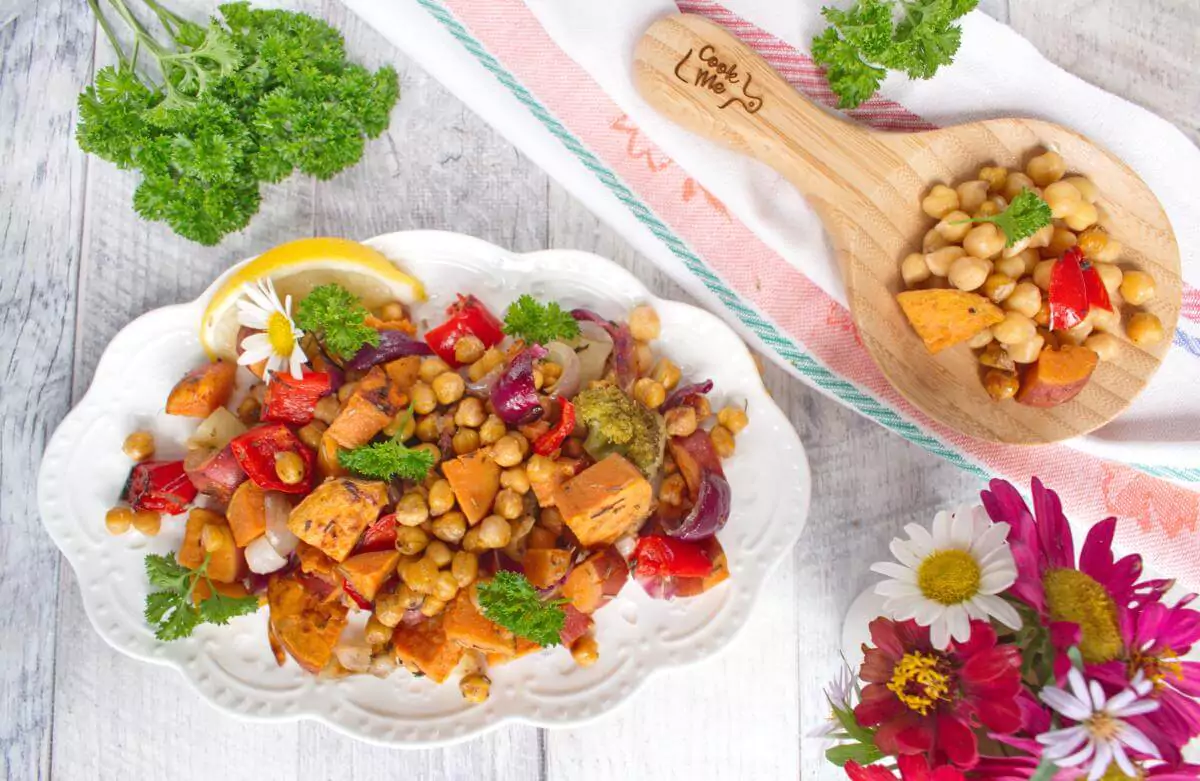 Easy Vegan Sheet Pan Dinner - Vegan Sheet Pan Dinner - How to make Vegan Sheet Pan Dinner