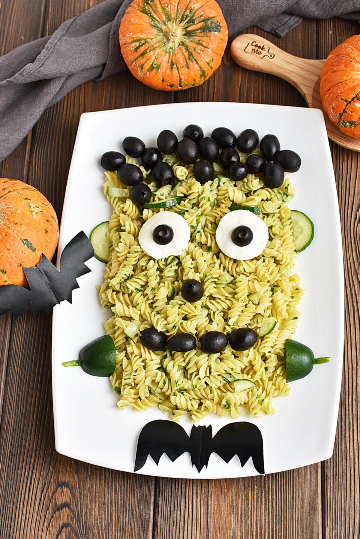 Halloween Pasta Dish
 Frankenstein Pasta for Halloween Recipe Cook Recipes