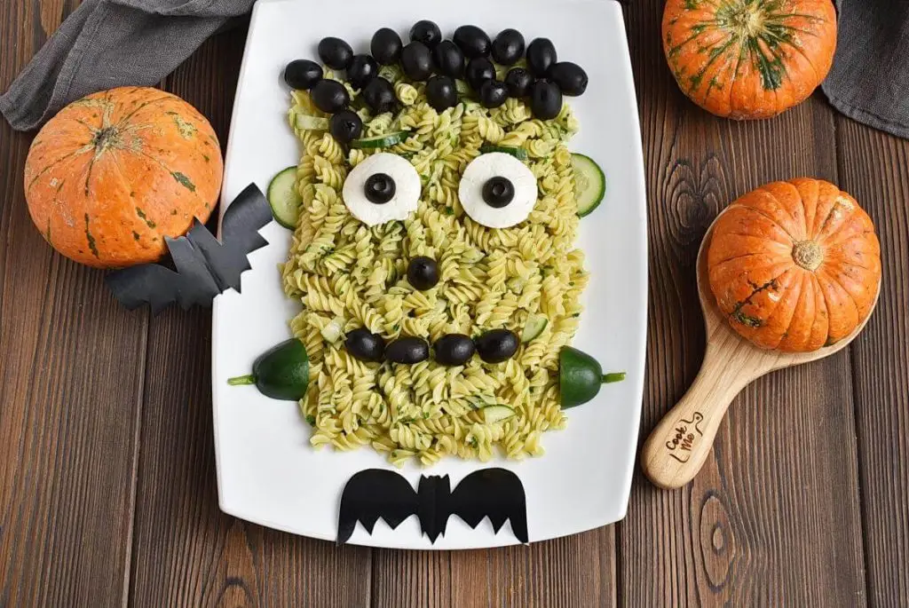Frankenstein Pasta for Halloween