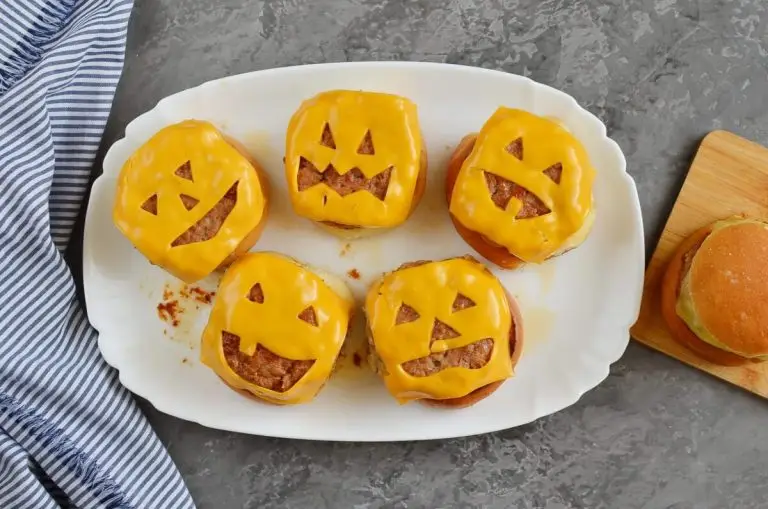Step 6 - Frightfully Delicious Jack-o’-Lantern Cheeseburgers