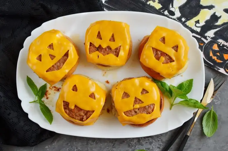 Step 7 - Frightfully Delicious Jack-o’-Lantern Cheeseburgers