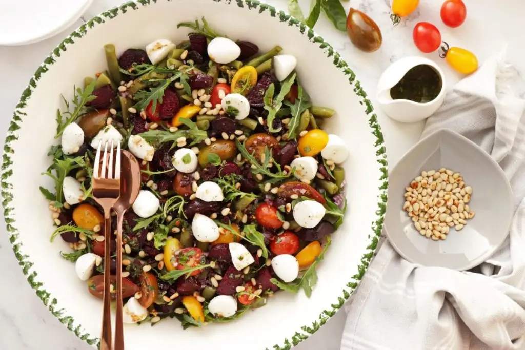 Green Bean Salad with Balsamic Basil Vinaigrette