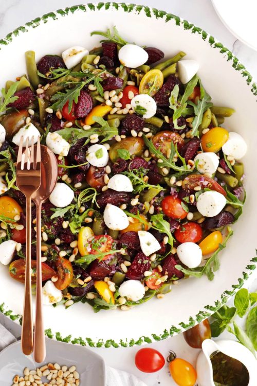 Green Bean Salad with Balsamic Basil Vinaigrette