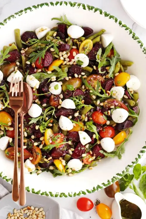 Green Bean Salad with Balsamic Basil Vinaigrette