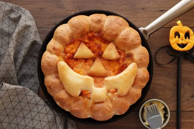 Step 9 - Halloween Buffalo Chicken Skillet Dip