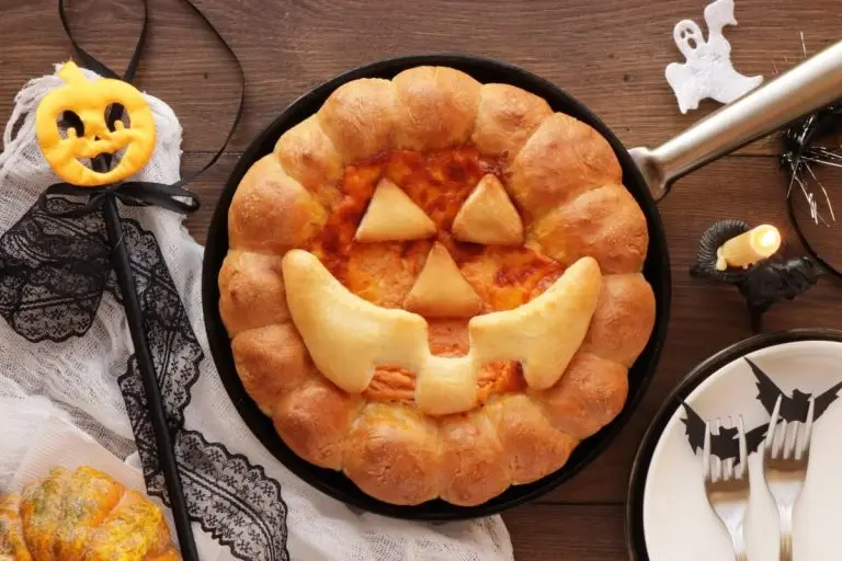 Step 10 - Halloween Buffalo Chicken Skillet Dip