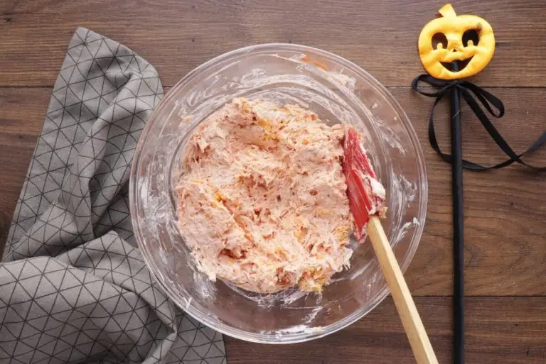 Step 2 - Halloween Buffalo Chicken Skillet Dip