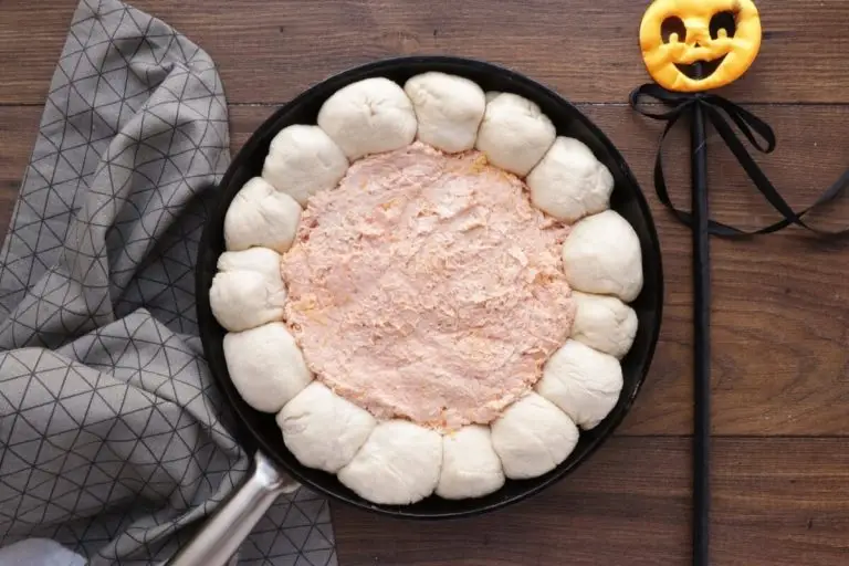 Step 7 - Halloween Buffalo Chicken Skillet Dip