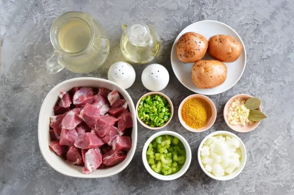Ingredients for Jamaican Curried Goat