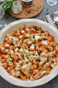 Keto Cheesy Bacon Butternut Squash Dressing