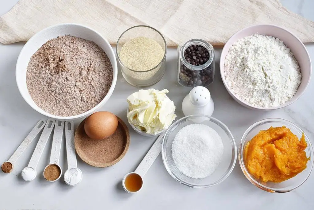 Ingredients for Pumpkin Brookies