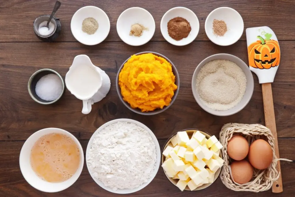 Ingredients for Pumpkin Cut-Out Pie
