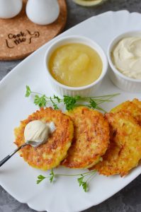 Quick Potato and Carrot Latkes