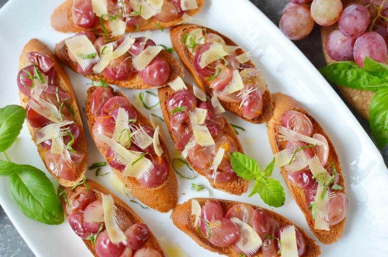Step 8 - Roasted Grape Crostini