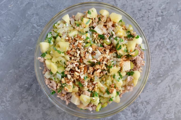 Step 7 - Sage, Sausage and Apple Dressing