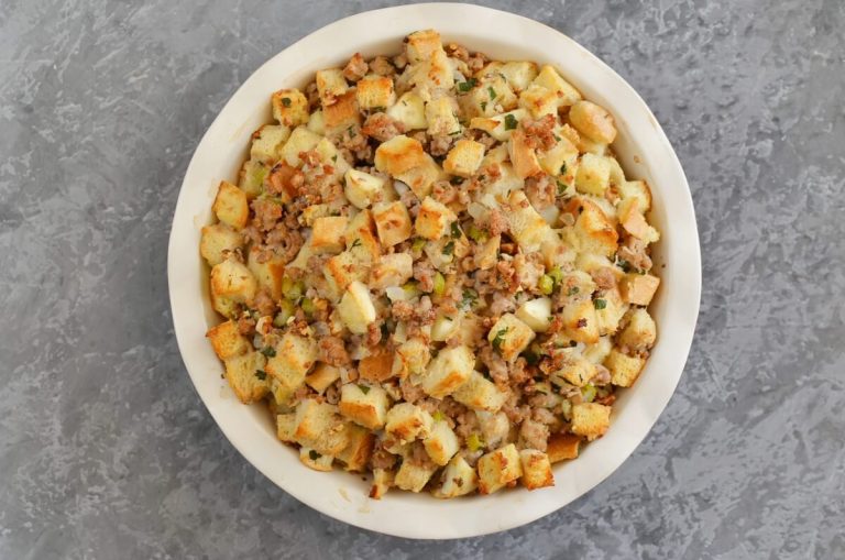 Step 9 - Sage, Sausage and Apple Dressing