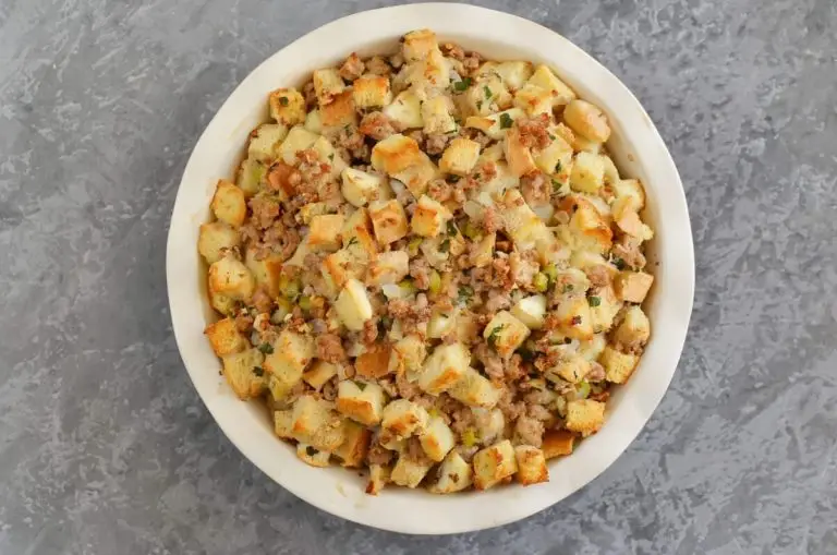 Step 9 - Sage, Sausage and Apple Dressing