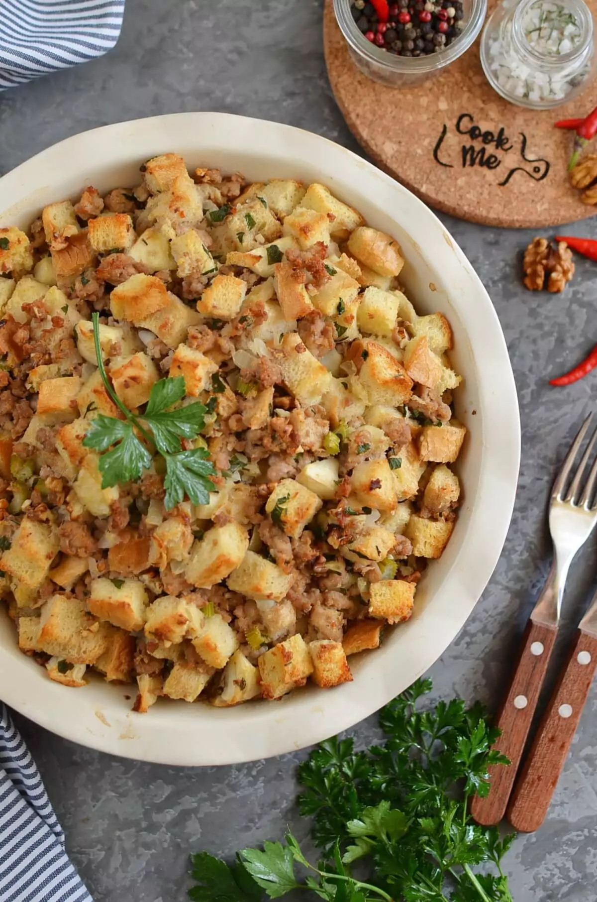Sage, Sausage and Apple Dressing