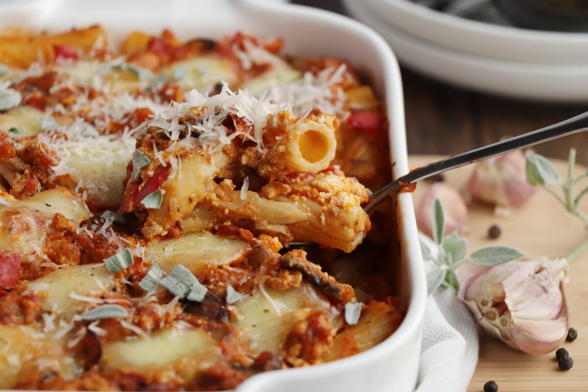 Saucy Baked Pumpkin Pasta