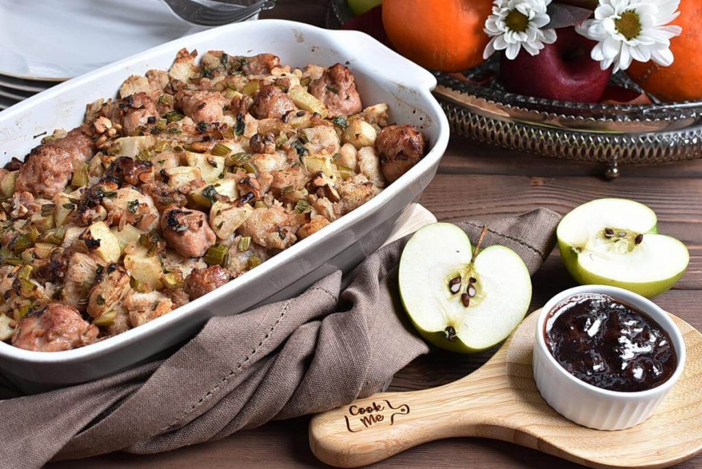 How to serve Sausage, Apple, and Walnut Stuffing