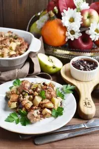 Sausage, Apple, and Walnut Stuffing