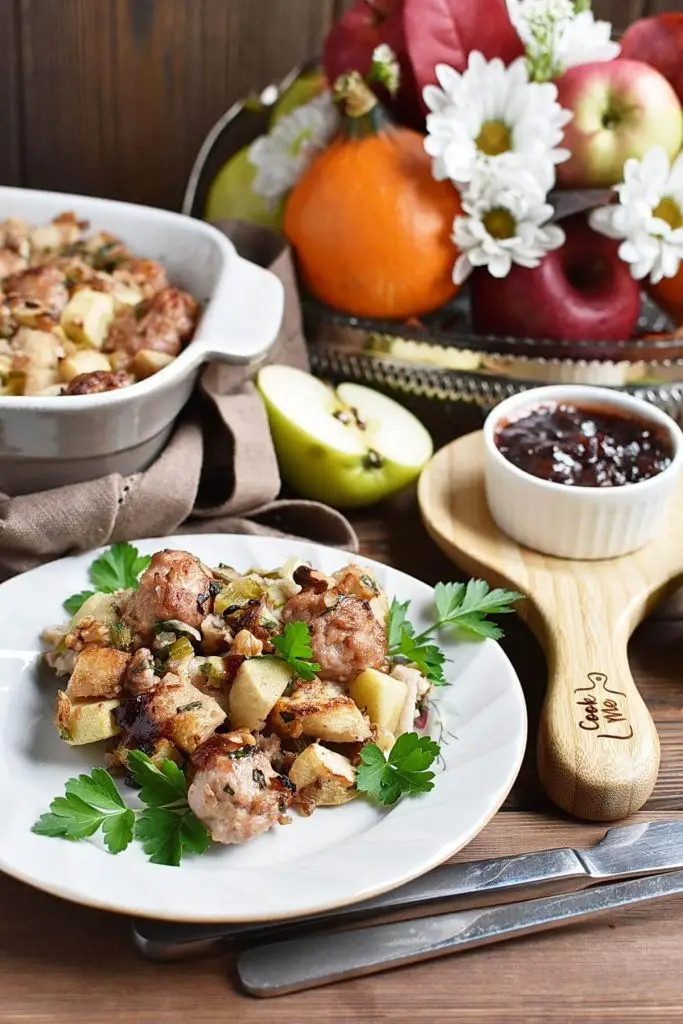 Sausage, Apple, and Walnut Stuffing