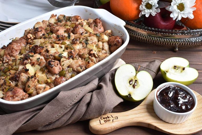 Step 11 - Sausage, Apple, and Walnut Stuffing