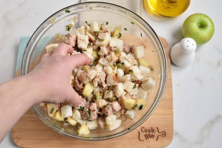 Step 8 - Sausage, Apple, and Walnut Stuffing