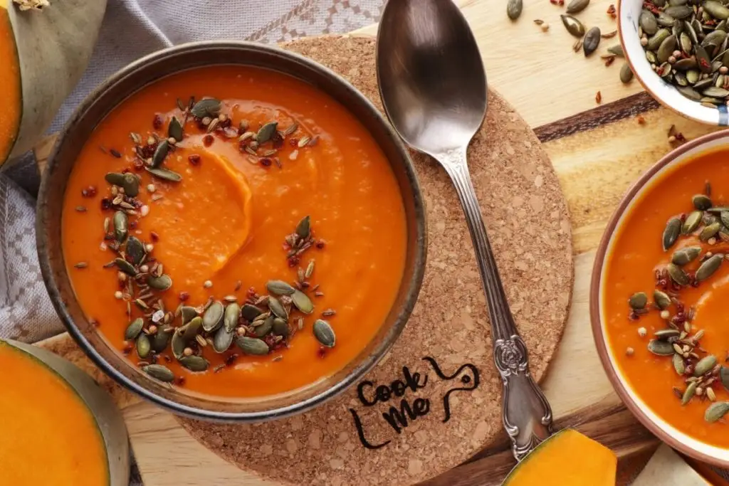 Savory Pumpkin Soup with Spice Shake