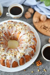 Spiced Apple-Mascarpone Bundt Cake